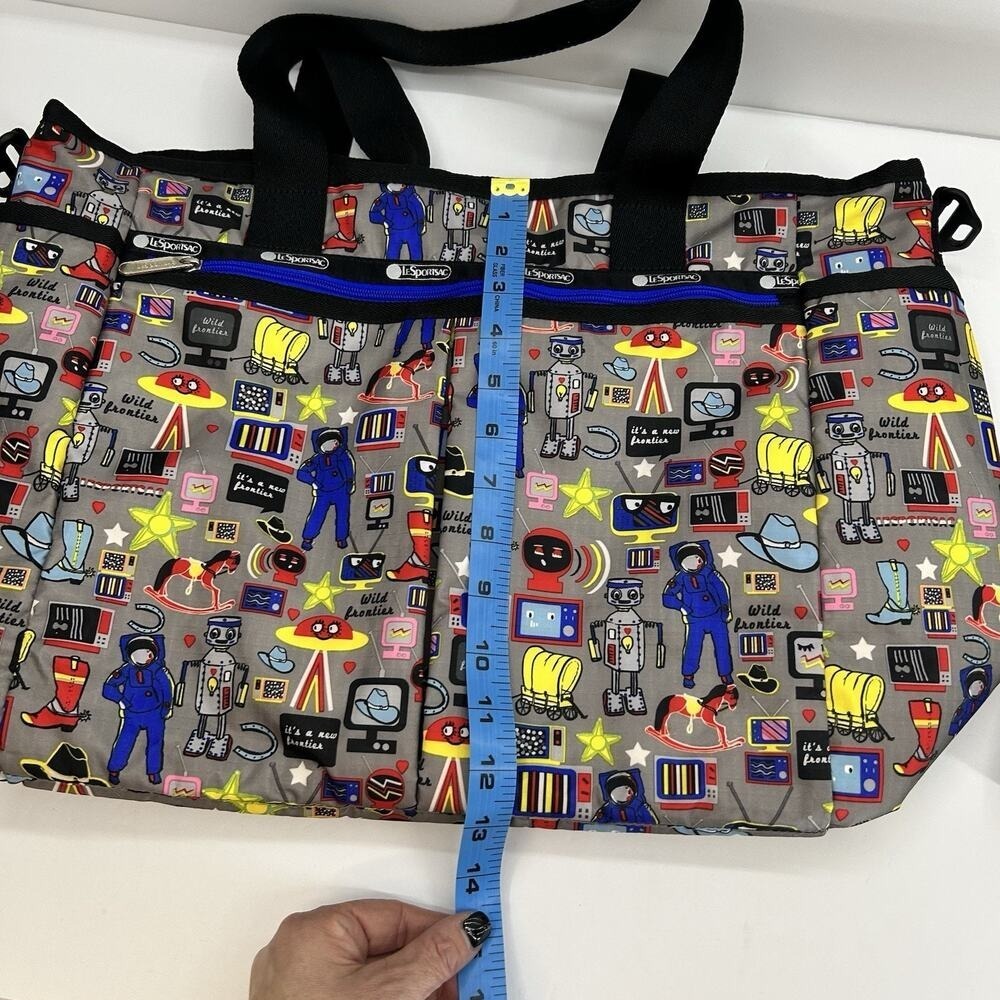 LeSportsac Ryan Baby Tote Diaper Bag Buckaroo HTF Rare With Changing Pad - Picture 14 of 16